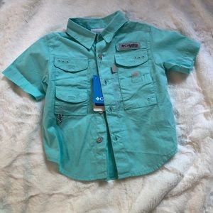 Columbia Toddler Blue Fishing Shirt